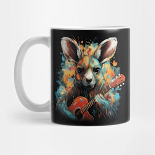 Kangaroo Playing Guitar Mug